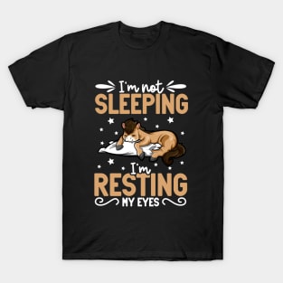 Horse - I'm not sleeping I'm resting my eyes T-Shirt